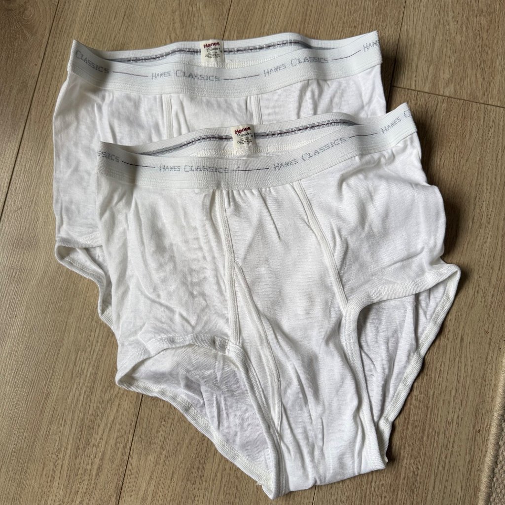Nwot Hanes Classics 00 Cotton White Underwear Made In America Sz 38 Rare